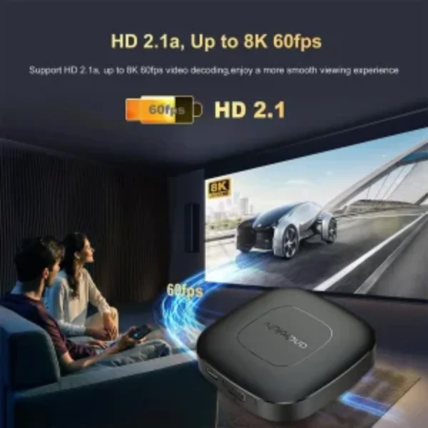 Android Tv Box Mortal T1 4k Ultra HD Android 14 5G 2G/16G