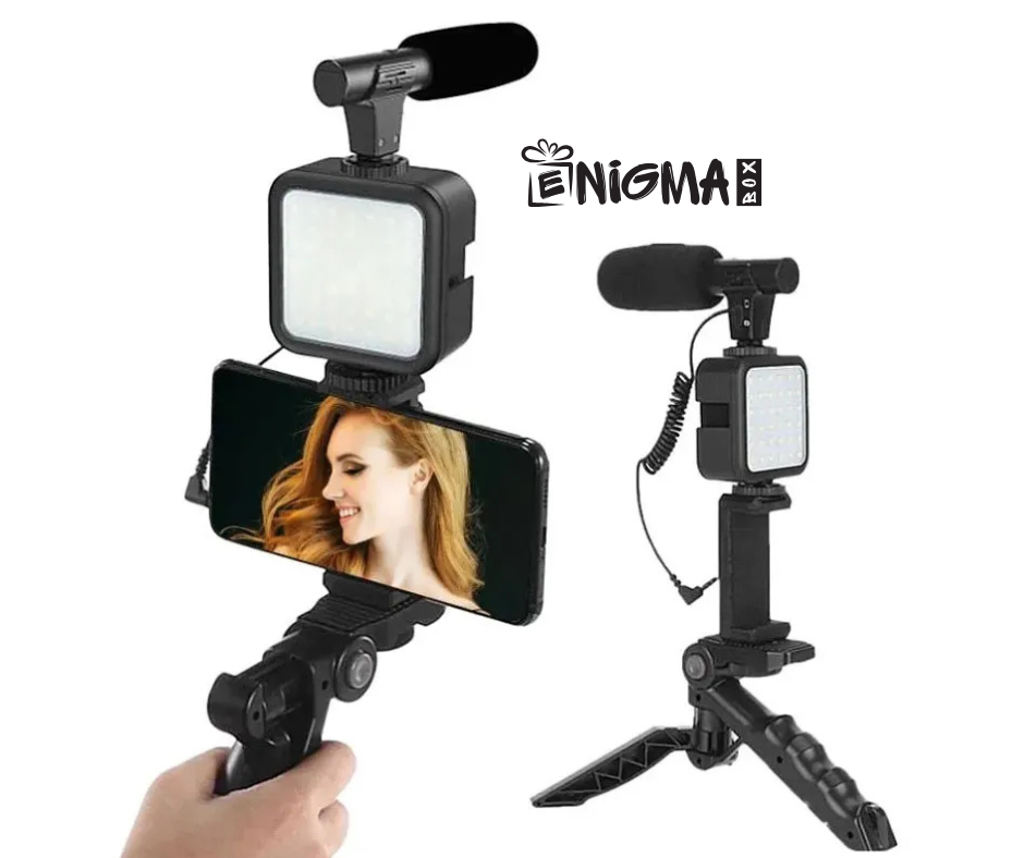 Set za snimanje i slikanje sa mikrofonom i led svetlom