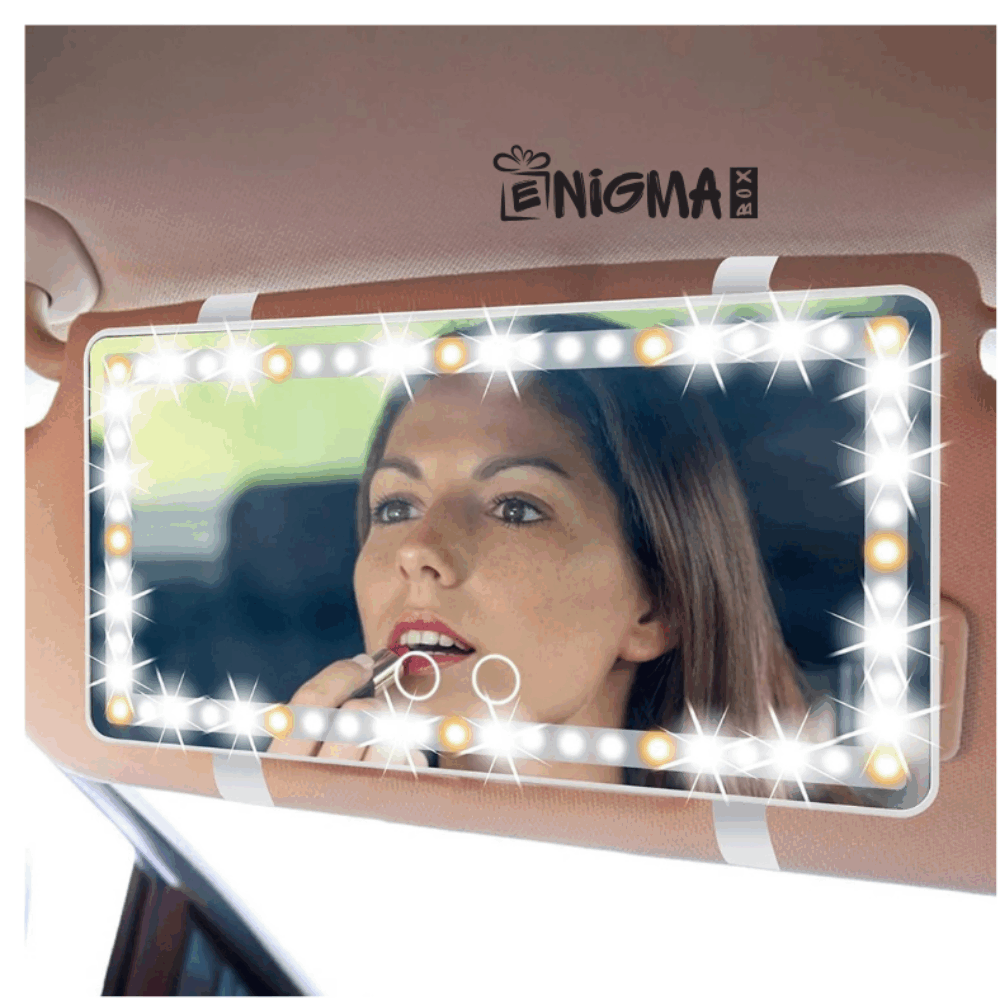 Punjivo LED ogledalo za auto vizir