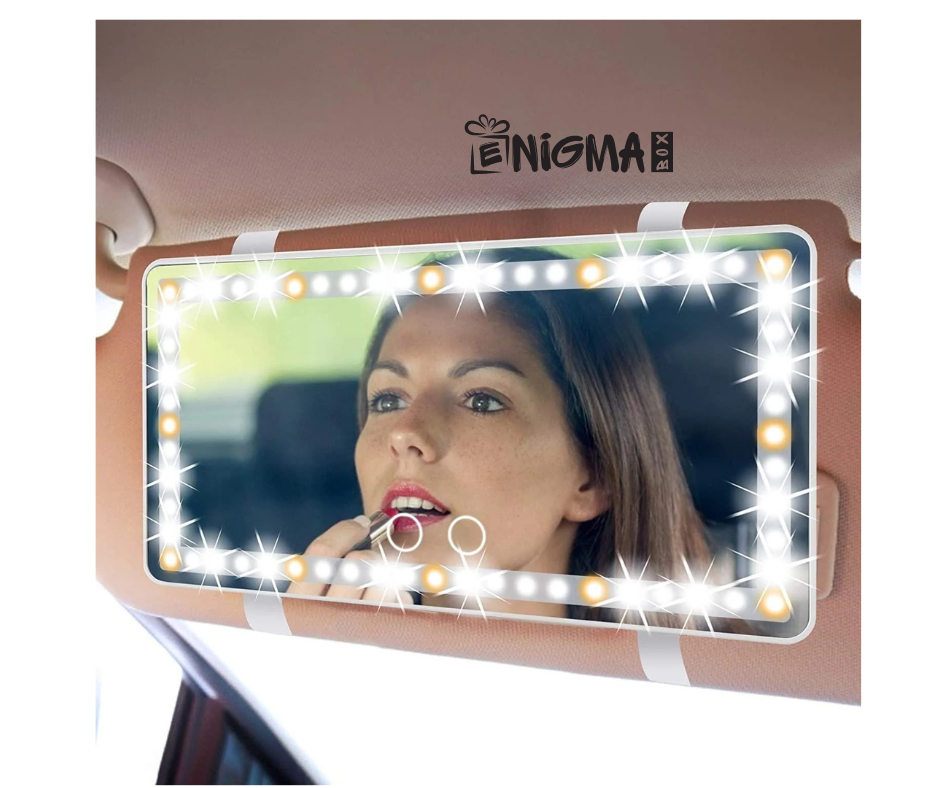 Punjivo LED ogledalo za auto vizir