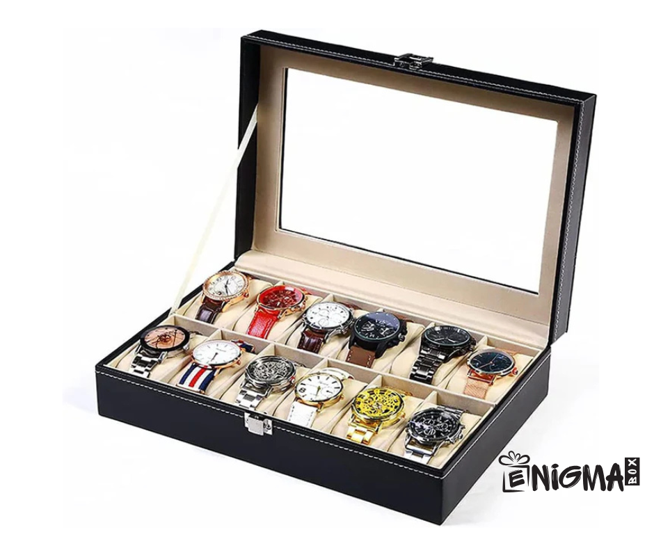Elegantna kutija za satove – 12 pregrada